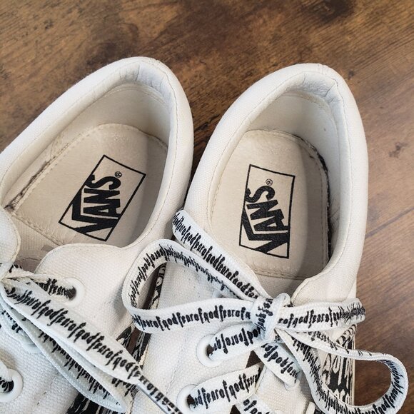 Vans x Fear of God Era 95 DX  White + Black FOG lace up sneakers - Picture 7 of 13